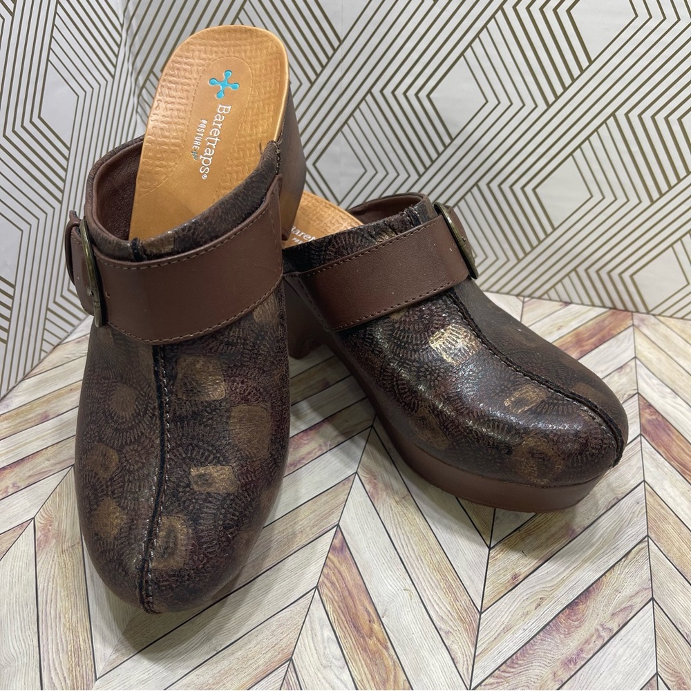 BARETRAPS Belita Wedge‎ Clog Excellent Condition K5